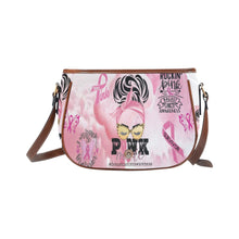 Load image into Gallery viewer, Breast Cancer Awareness Saddle Bag/Large (Model 1649)