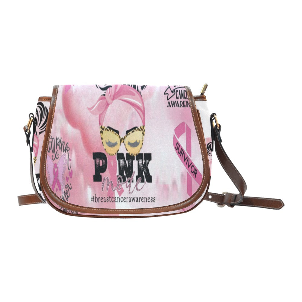 Breast Cancer Awareness Saddle Bag/Large (Model 1649)