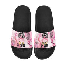 Load image into Gallery viewer, Breast Cancer Slides Women&#39;s Slide Sandals (Model 057)
