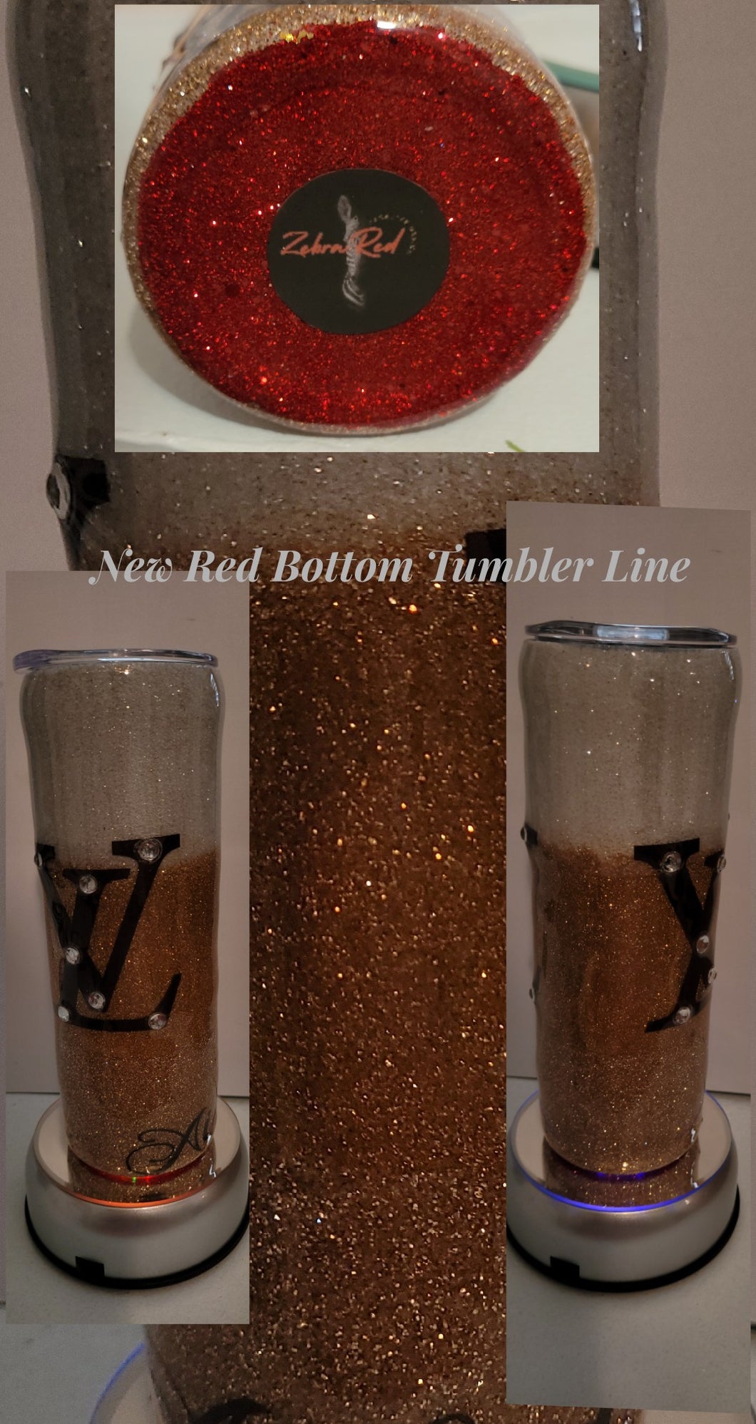 Red bottom tumbler Line