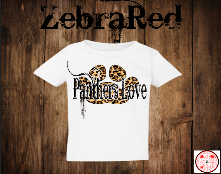 Petal Love Leopard Paw Print Spirit Shirts