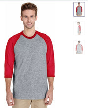 Load image into Gallery viewer, Quarter length sleeve sublimation / DTF Shirts
