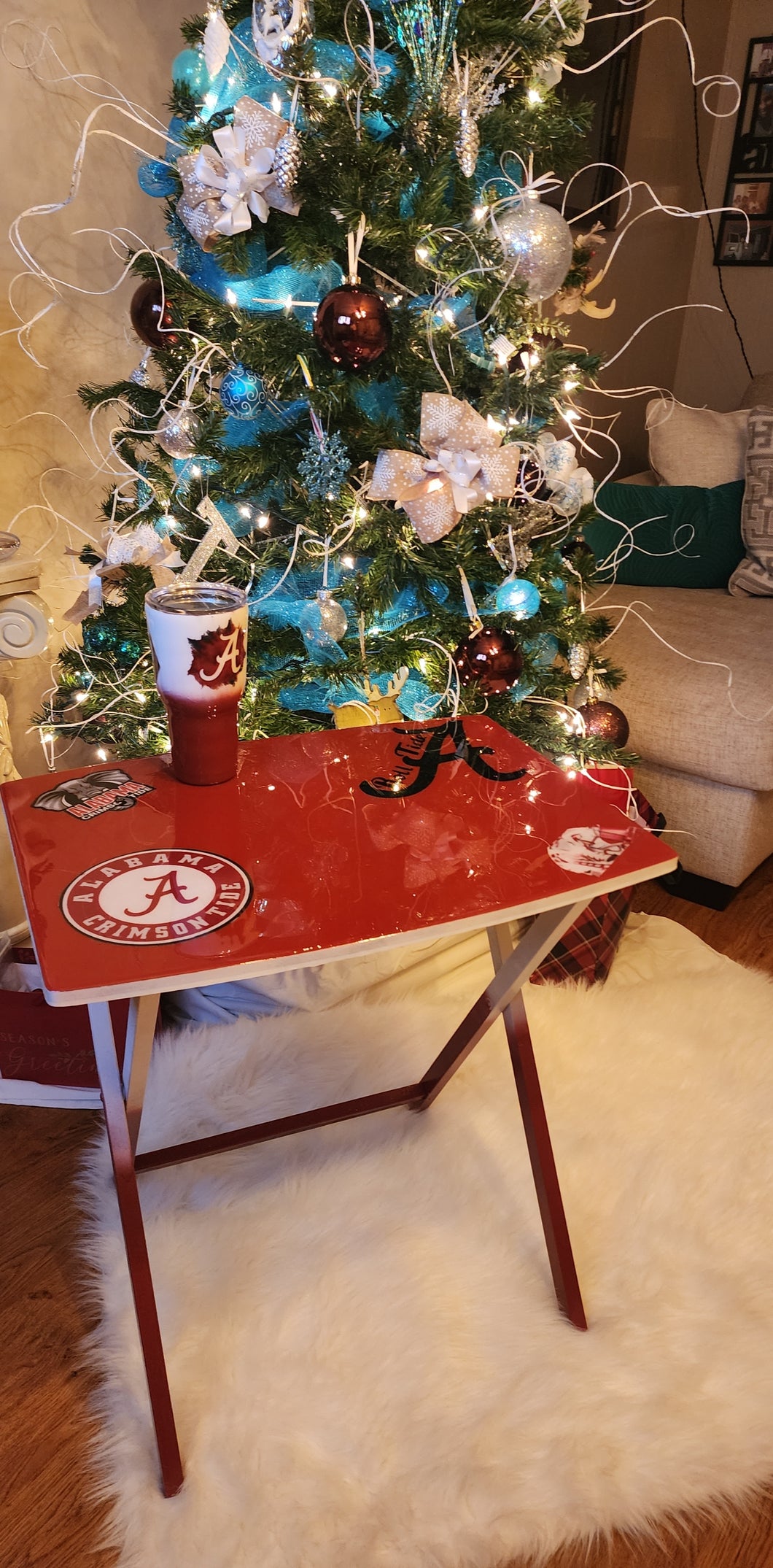 Alabama Dinner Tray/Table (Large)